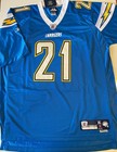 San Diego Chargers XL Reebok “Authentic” #21 LaDainian Tomlinson Lt Blue Jersey
