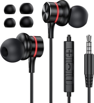 Dynamic Audio Wired Earbuds with Remote Microphone - Perfect for Music & Calls