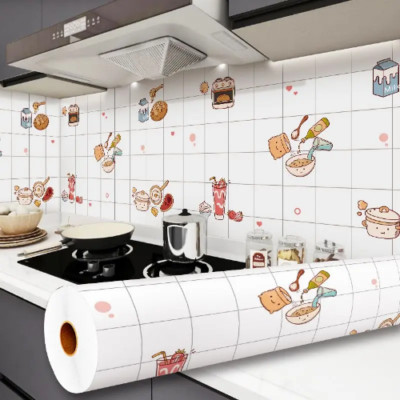 Self-adhesive Wallpaper High Temperature Resistant Wall Stickers Wall Papers