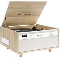 Victrola 6-In-1 Turntable VTA-820SB-NAT-INT Beige Turntable Vinyl Record Player