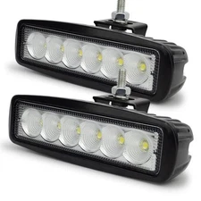 2X Barra De luz Inundación Faros Antiniebla LED Luces De Conducción Coche Camión