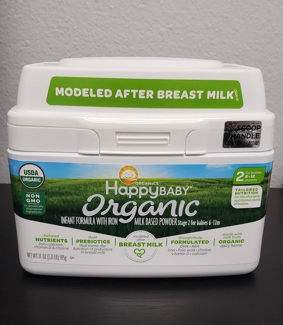 Happy Baby Organic Infant Formula Milk Based Powder with Iron Stage 1