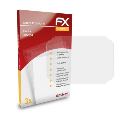 atFoliX 3x film de protection d'écran pour Honda ADV350 mat et antichoc - Photo 1/8