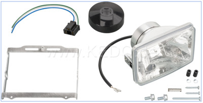 H4-Headlight Insert with Clear Lens for Original Headlight Fairing, E-approved