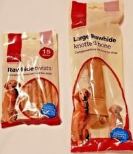 MyPets Essential Large Rawhide Bone or Twists Dog Dental Treats 120g / 100g