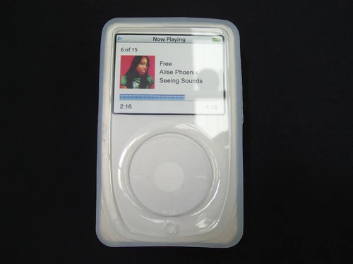 IPOD SILICONE CASE VIDEO 30GB SKIN SOFT COVER THIN ARCTIC WHITE ISKIN EVO3 Rare!