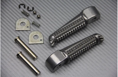Paire Repose Pieds Passager / Arrière Alu Pour YAMAHA FZ6 N FZ-6 2004-2015 SPORT - Photo 1/3