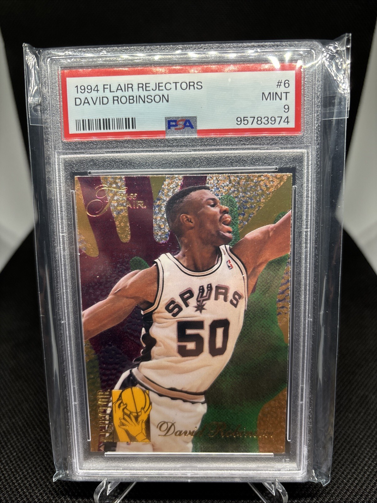 DAVID ROBINSON 1994 Flair REJECTORS #6 PSA 9 Mint/92-93 Fleer  All NBA 1st team
