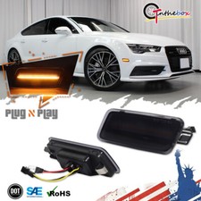 For 12-18 Audi A7 Quattro Rs7 S7 Led Front Amber Bumper Side Marker Light Smoked For 12-18 Audi A7 Quattro Rs7 S7 Led Front Amber Bumper Side Marker Light Smoked