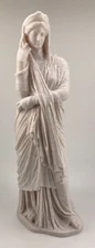 ROMAN SCULPTURE FEMALE FIGURE PUDICITIA 9.8 INCH/250 MM, MUSEUM REPRODUCTION