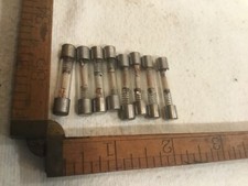 8 Buss 250V Fuses 2X1/4A, 4X1/2A, 2X6/10A Mixed Lot Slow Blow