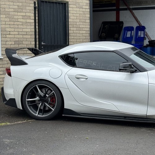 Se adapta a Toyota Supra GR A90 MK5 2020 UP carbono real maletero trasero bota alerón labio - Imagen 9 de 16