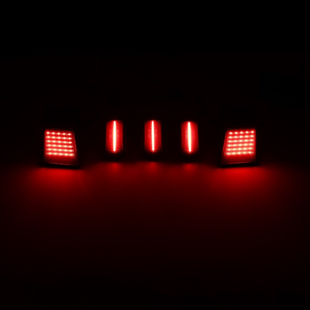 14x For 2003-2009 Hummer H2 Smoked LED Cab Roof Running Marker