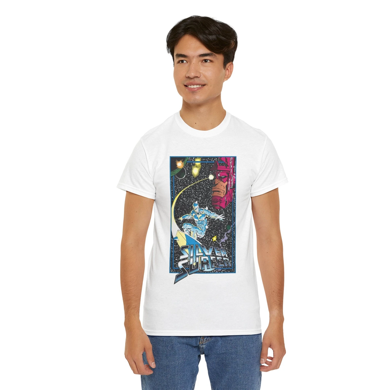 Silver Surfer T-Shirt - Marvel Comics - Ron Lim Art - Galactus - Norrin Radd