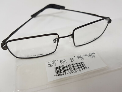 Titanflex M965 Men's Eyeglasses Frame 54-17-140  Dark Gunmetal #888086