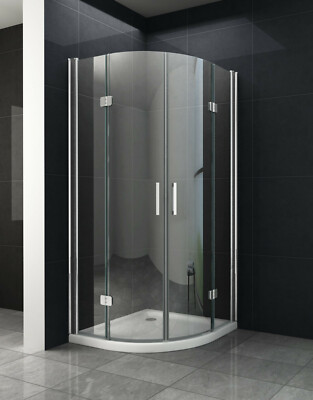 Home Systeme - Viertelkreis Duschkabine SALDO Dusche Duschwand mit Duschtasse