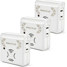 Riddex Sonic Plus Pest Repeller Set of 3 Electric Repellant