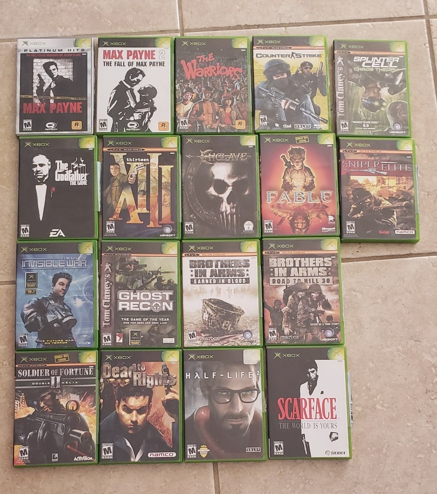 Original Xbox GamesRated T or M. 7 titles still available eBay
