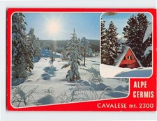 Postcard Alpe Cermis Ski Resort Cavalese Trentino Italy