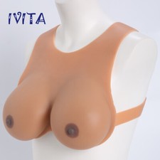 E Cup Platinum Silicone Breast Forms CD Transgender Fake Boobs Enhancers