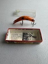 Vintage Kautzky Lazy Ike OR KL-37 “Orange” Lazy  Ike -3 Lure w BOX