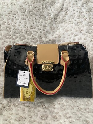 Arcadia patent leather crossbody bag