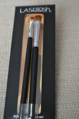 NEU UND VERPACKT LaSplash Kosmetik Lidschattenpinsel-Set (Einstellung + Definition) schwarze Farbe