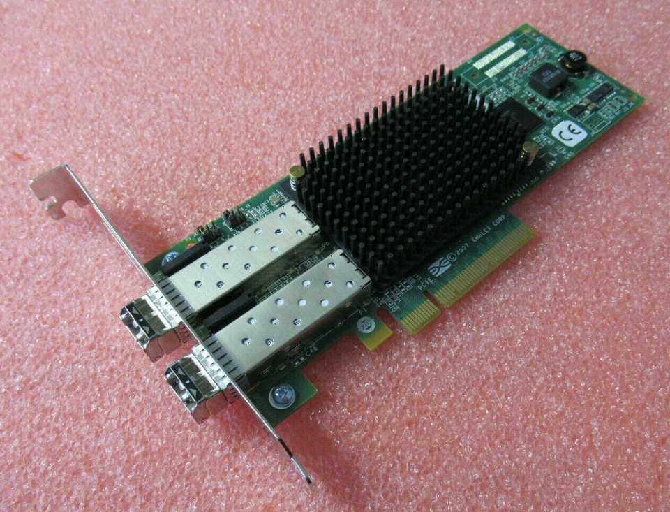 EMC Emulex LPE12002 8Gb Dual Port FC Host Bus Adapter Card 2x 8GB SFP LPFH - Image 3 of 4