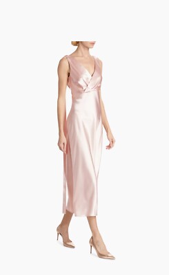 $1695 Jason Wu Collection Satin V-Neck Cocktail Dress size 4