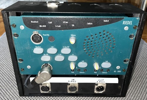 RIEDEL MS2002 - 2 CHANNEL MASTER STATION INTERCOM | eBay