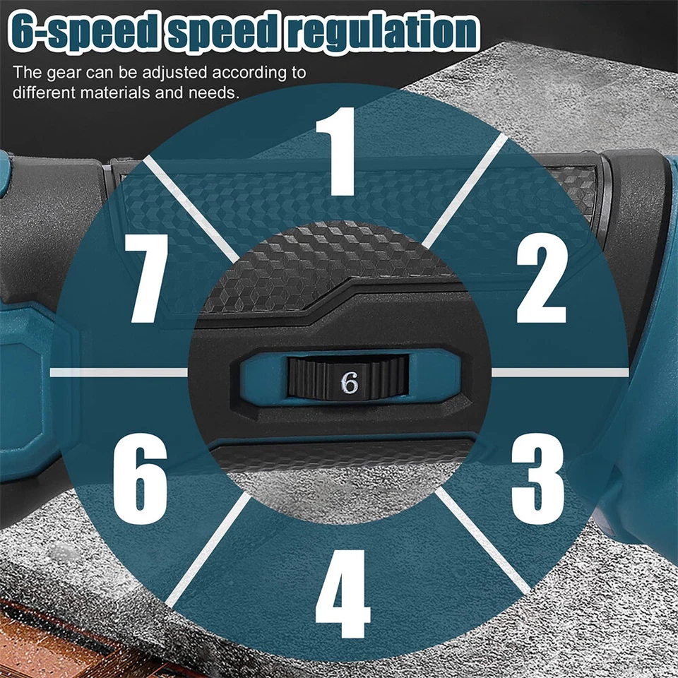 Für Makita Akku Multifunktionswerkzeug Multi-Tool 6Gang Vibrationssaege 18V - Bild 4 von 4