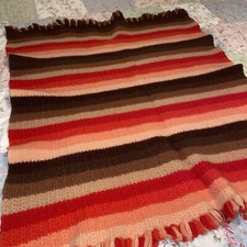 Vintage Lap - Throw Blanket Knitted/crocheted 