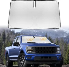 Front Windshield Sun Shade UV Blocker Reflective Foldable Fits 15-20 F150