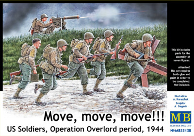 Master Box 35130 - Move, Move, Move US Soldiers Operation Overlord