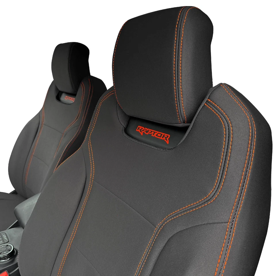 Fit Ford Ranger Raptor T6.2(Jul22-Now)Full-back FRONT & REAR Neoprene Seat Cover - image 2 of 4