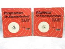 Vintage BASF Switch and Leader Tape Vorspannband Schaltband fur Magnetophonband