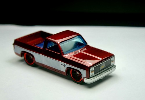 Hot Wheels 83 Silverado Pickup Red Candy Custom Made READ Description - Picture 2 of 6