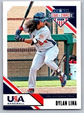 2020 Panini USA Stars & Stripes 68 Dylan Lina    USA Baseball Card