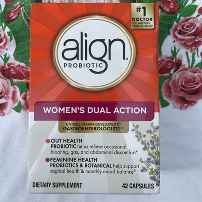 Align Probiotic Women's Dual Action Supplement 42ct Brand New Sealed  7/26