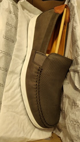 ECCO Men's S Lite Moc Tarmac Perf Classic Driving Loafer EU 44 Size 10 - 10.5 US - Picture 3 of 19