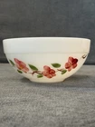 Fire-King Peach Blossom Mixing Bowl Medium Size Hand Painted Anchor Hocking VTG