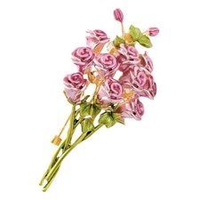 Pink Rose Bouquet Brooch for Women Girls Fashion Flower Lapel Pin for Party P...