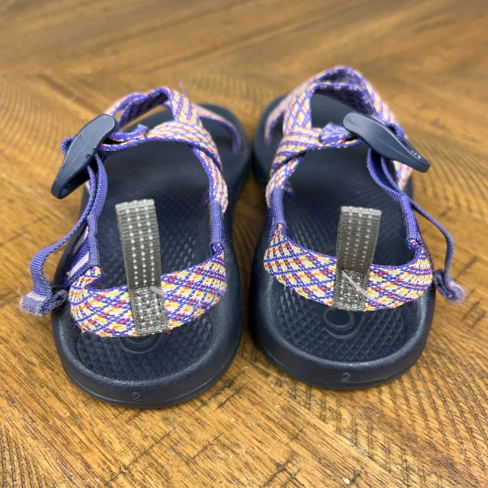 Sandalias Chaco Unisex Niños Talla 2 Z1 Ecotread Multicolor Punta Abierta Senderismo J180008 Foto 4 de 4