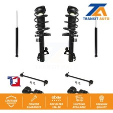 Front Rear Complete Strut Shock & TQ sway Bar Link Kit (8Pc) For Mazda 3