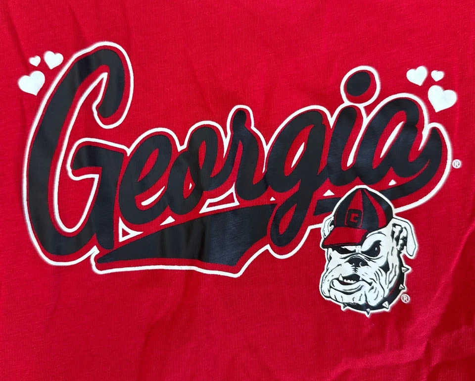 NWT! Georgia Bulldogs University NCAA T-shirt Girls Youth Large 10/12 NEW - Image 2 of 4
