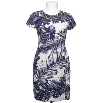 Clements Ribeiro, Kleid, Größe: 34, Blau/Weiß, Leinen/Polyester/Viskose #8Th