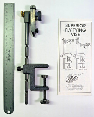 GRIFFIN SUPERIOR 1A FLY TYING VISE, TOOLS AND ACCESSORIES - COMPLETE KIT