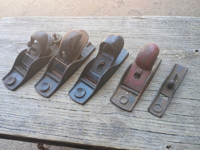 Lot Of Vintage Small Block Planes Stanley No. 102 Sargent No. 206
