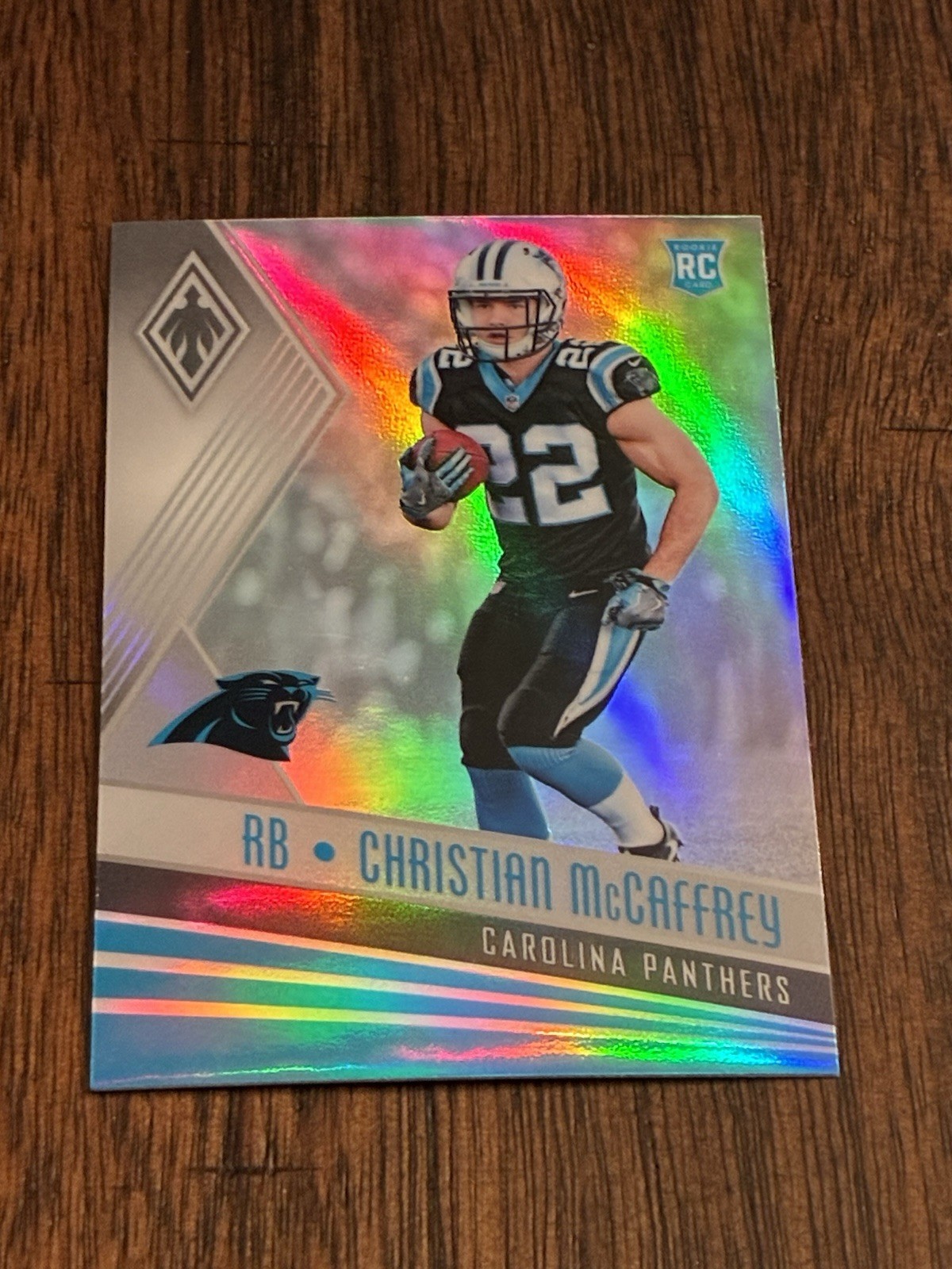 2017 Panini Phoenix Football Christian McCaffrey Rookie RC Silver Prizm Panthers