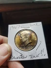 1967 Kennedy half dollar Toned / Toning 40% Silver - Unc.